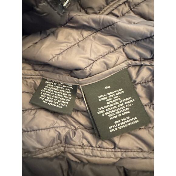 London Fog Medium Black Hooded Puffer Jacket - Picture 7 of 7